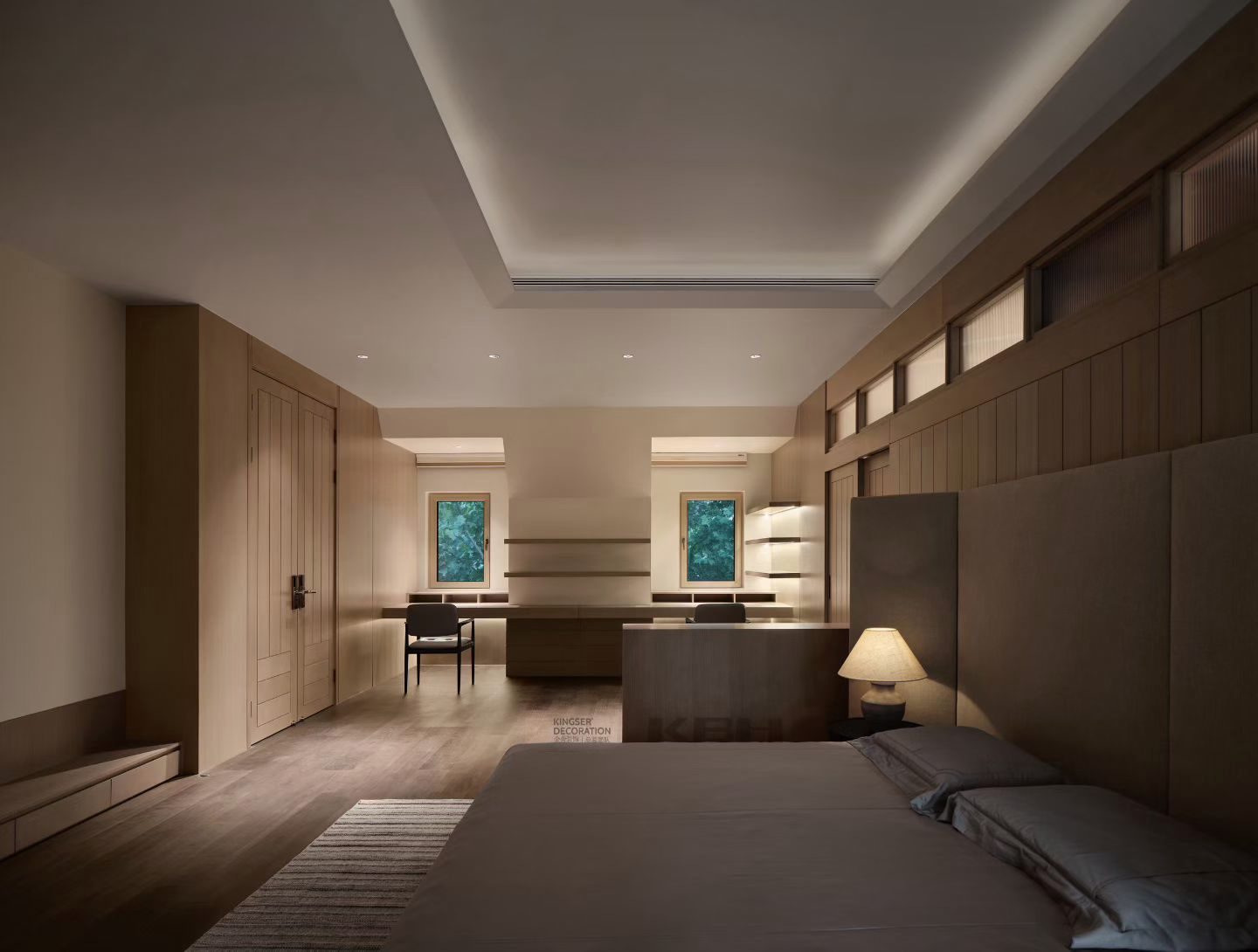 Bedroom with study corner