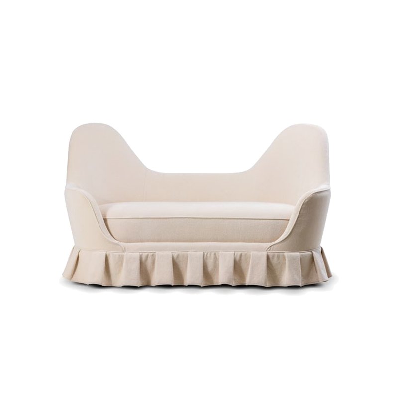 Pleated Loveseat