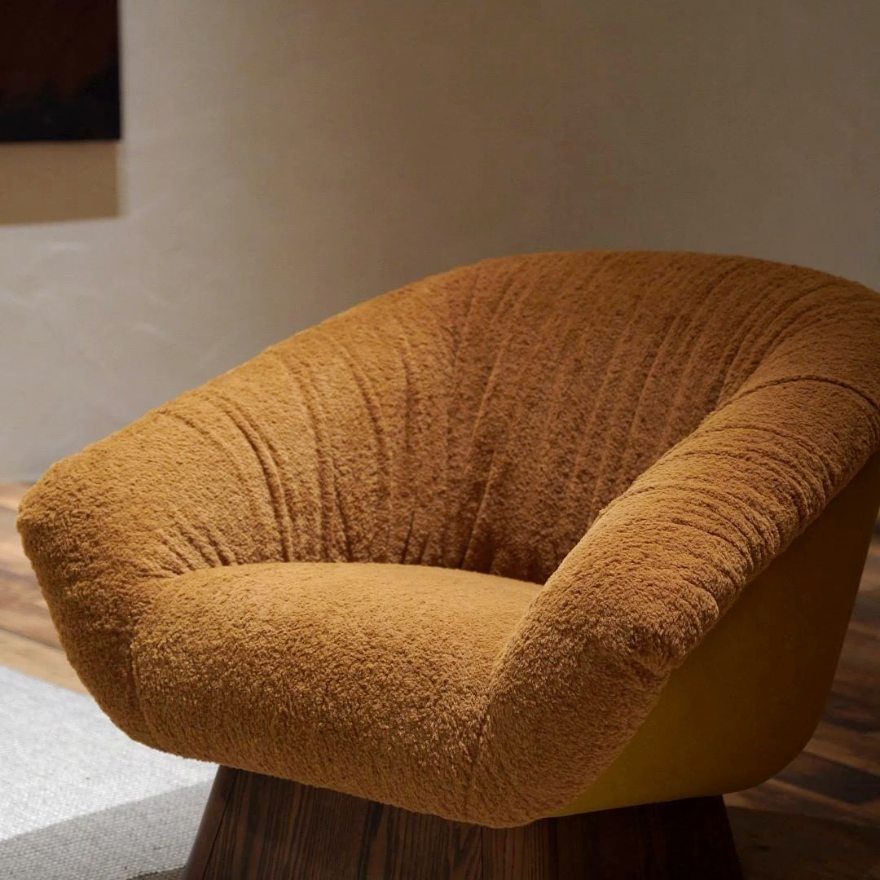 A sculptural signature chair
