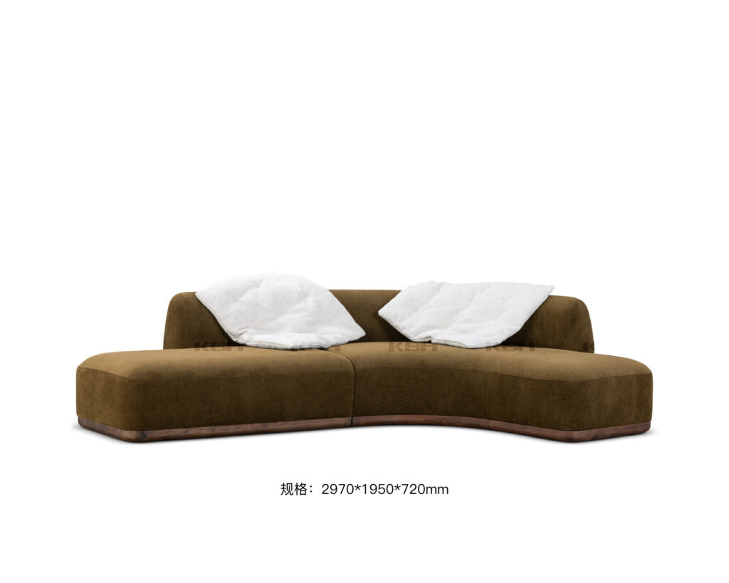 KBH Almond Sofa in soft, pale colour, view 11