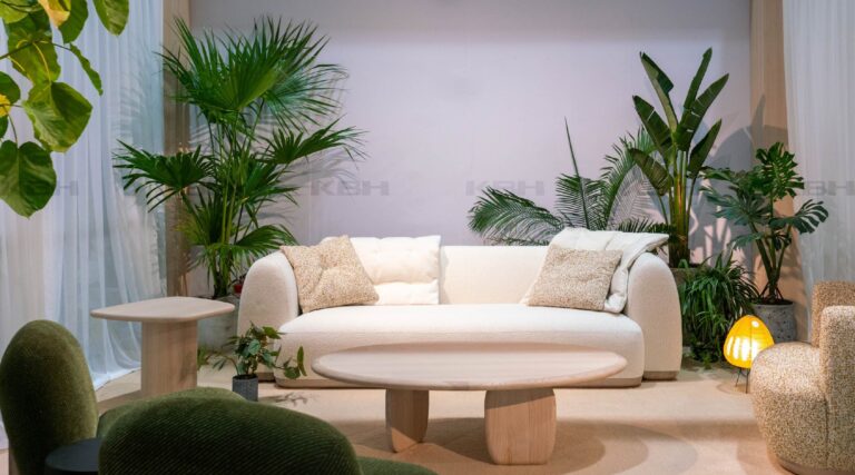 KBH Almond Sofa photographed in a room setting