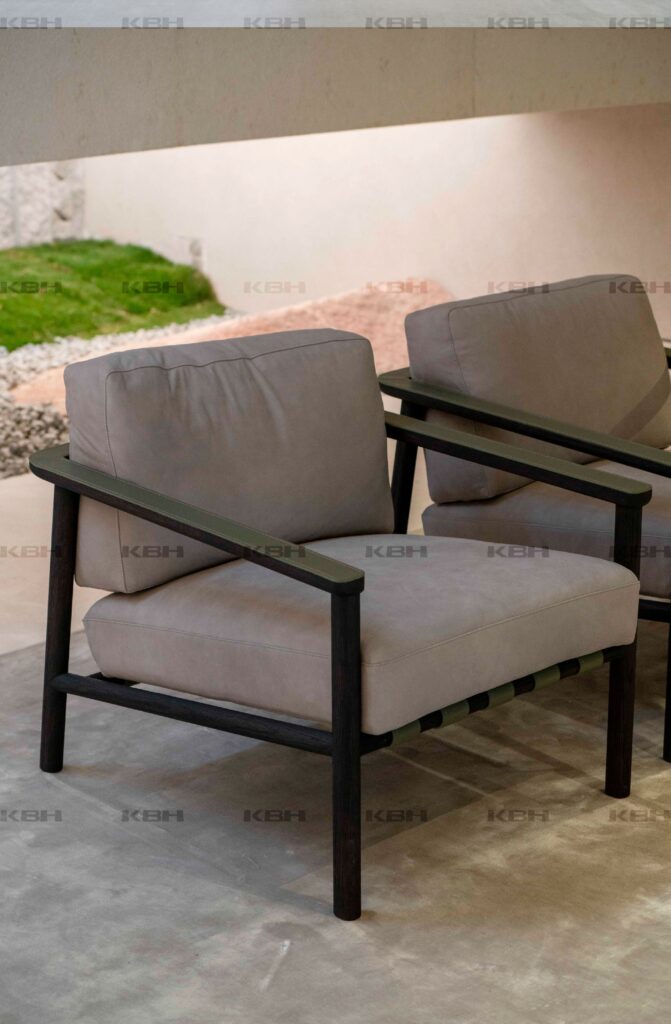 KBH Armchair CS20122 in a bedroom setting, view 2