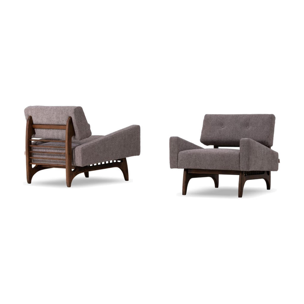 KBH Armchair SF10692 in a grounded dark palette