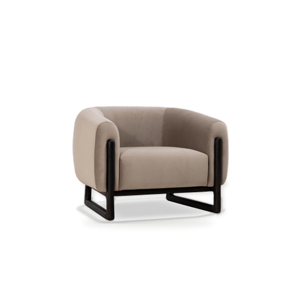 KBH Armchair SF11032 in a grounded dark palette