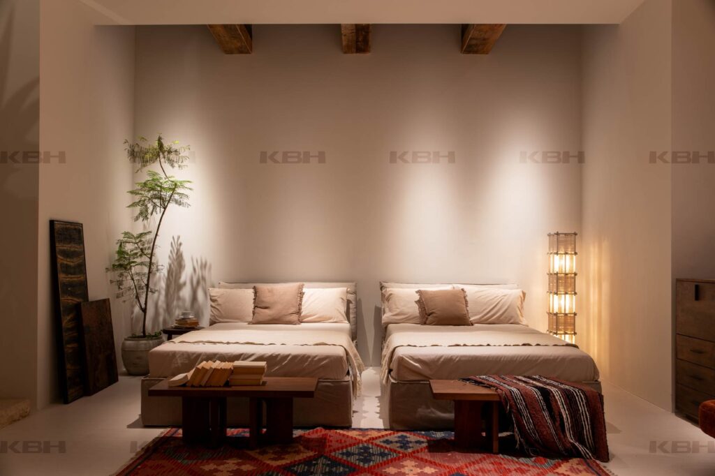 KBH Axel Bed photographed in a room setting