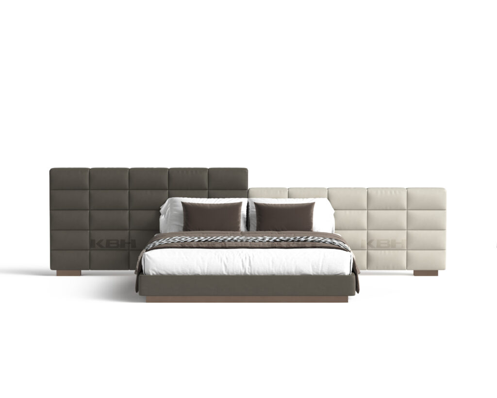KBH Bed SF8023 in a grounded dark palette