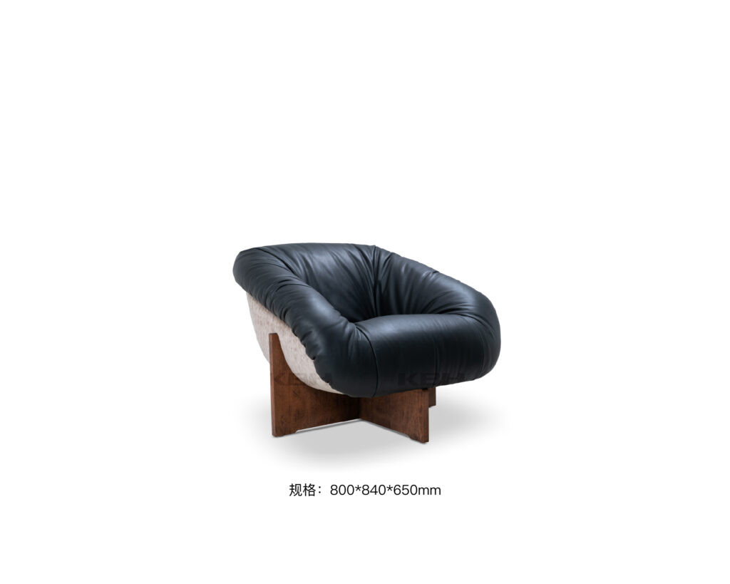 KBH Beetle Sofa in a grounded dark palette