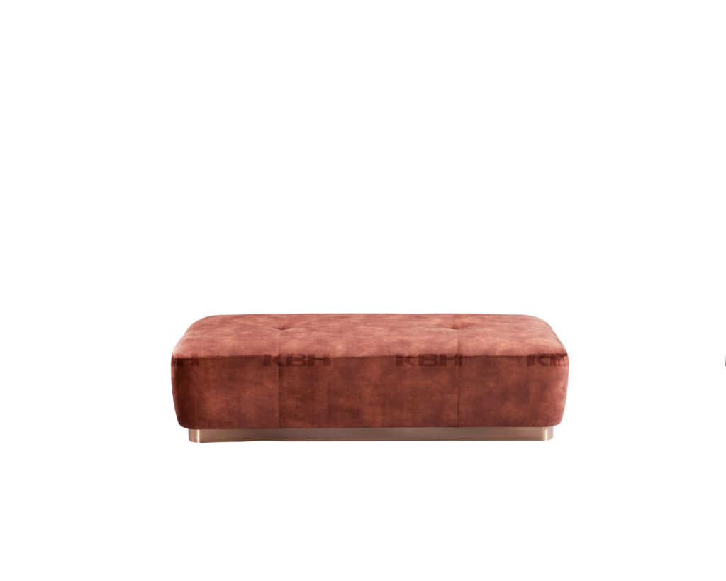 KBH Bench & Ottoman CW33007 in warm tones
