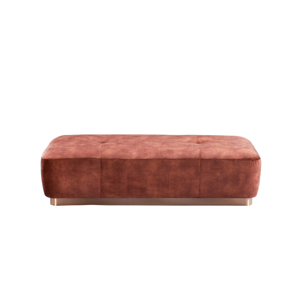 KBH Bench & Ottoman CW33007, a bench & ottoman