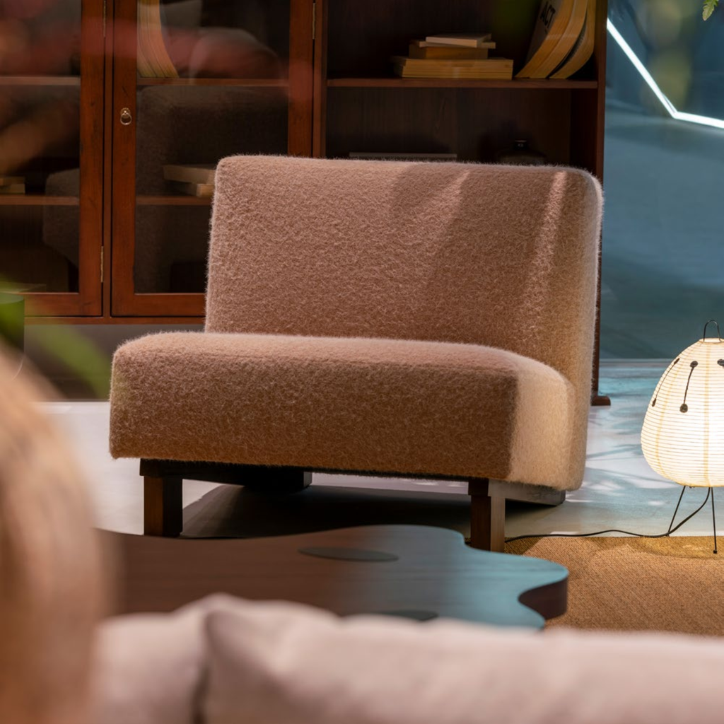 KBH Block Chair in soft, pale colour, view 9