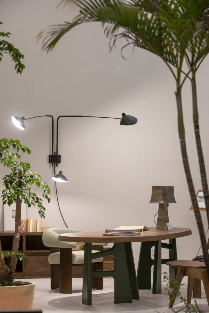 Slow Morning with the Cashew Green Desk