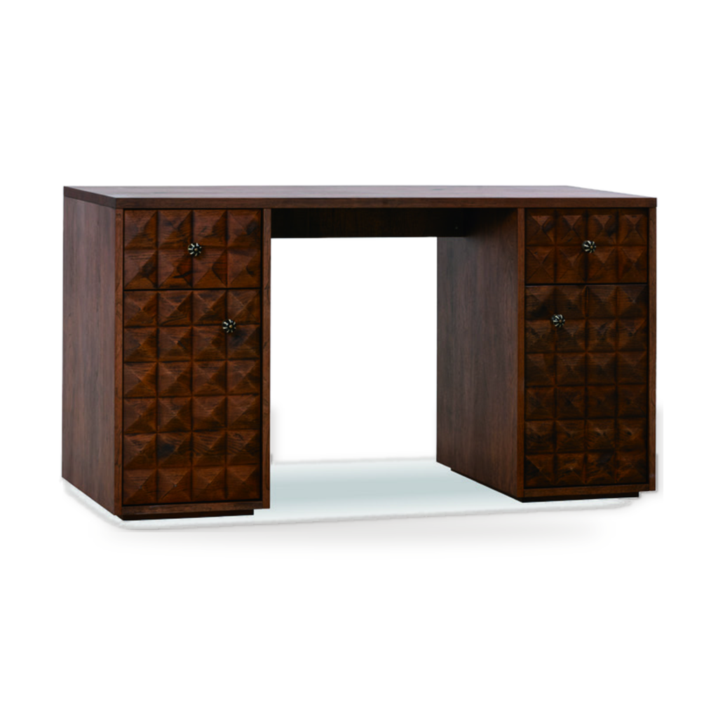KBH Cave Desk in a grounded dark palette, view 9