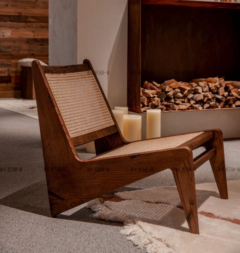 KBH Chandigarh Lounge Chair in a bedroom setting