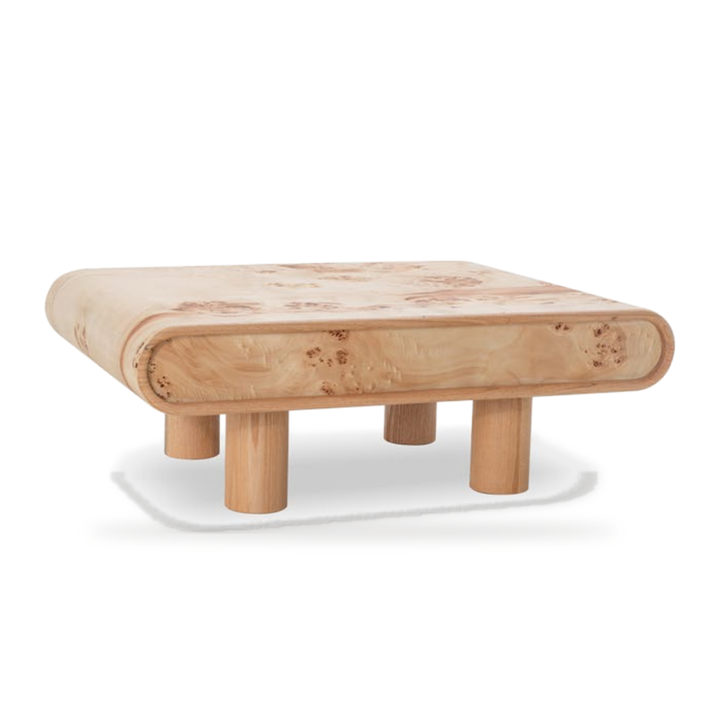 KBH Cheese Rectangle Coffee Table in warm tones, view 9