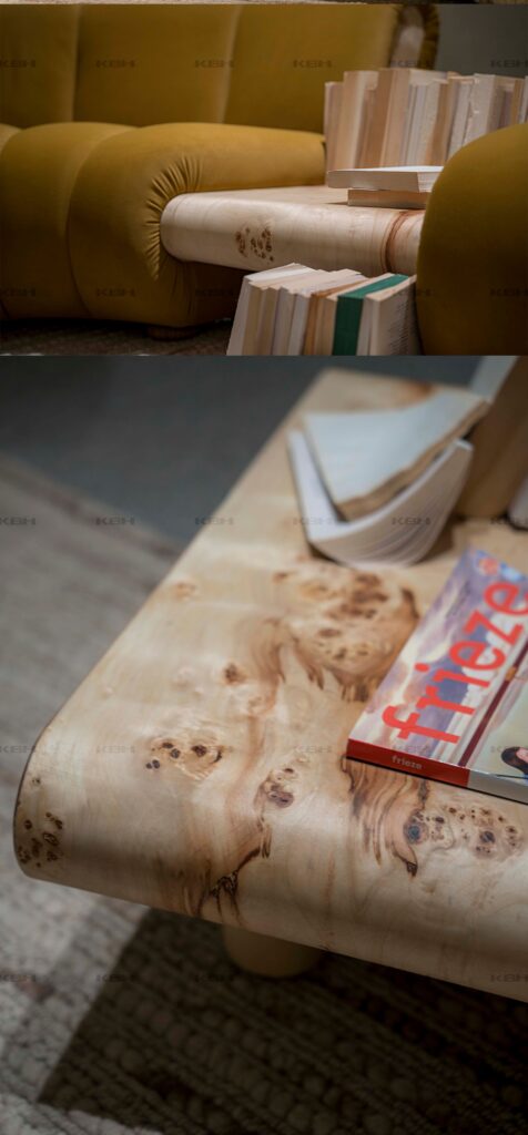 KBH Cheese Rectangle Coffee Table photographed in a room setting