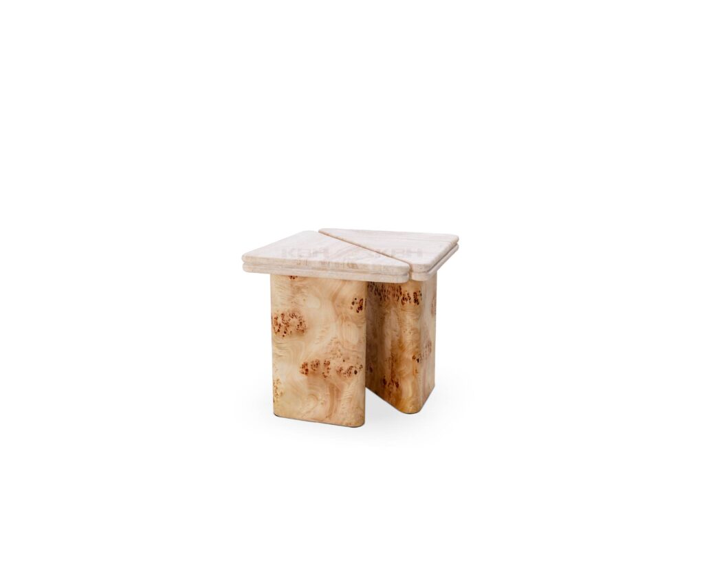 KBH Cheese Side Table in warm tones