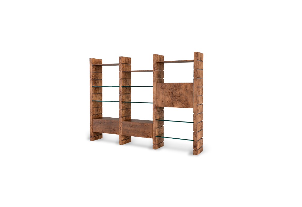 KBH Chia Bookcase Rack from the Natural Wood collection