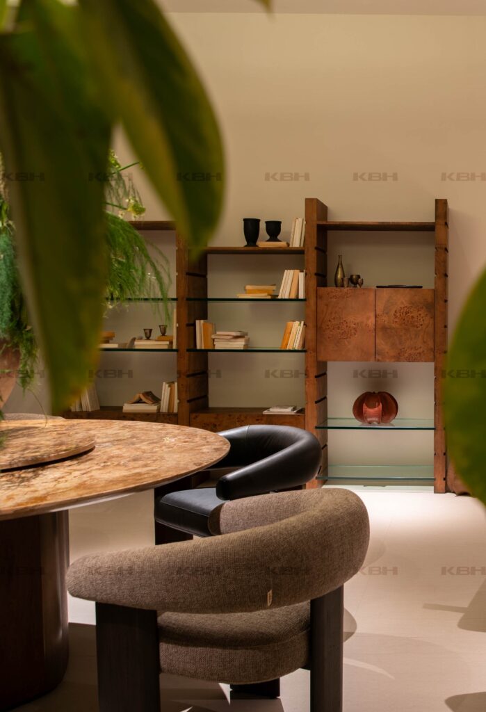 KBH Chia Bookcase Rack in a living room setting, view 2