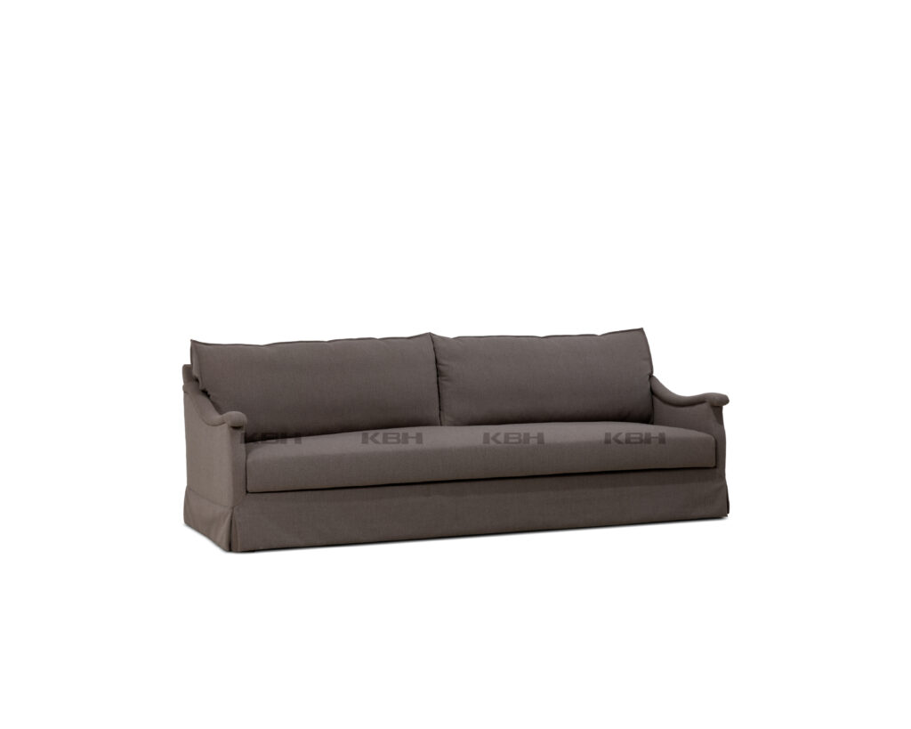 KBH Chickpea Sofa in a grounded dark palette