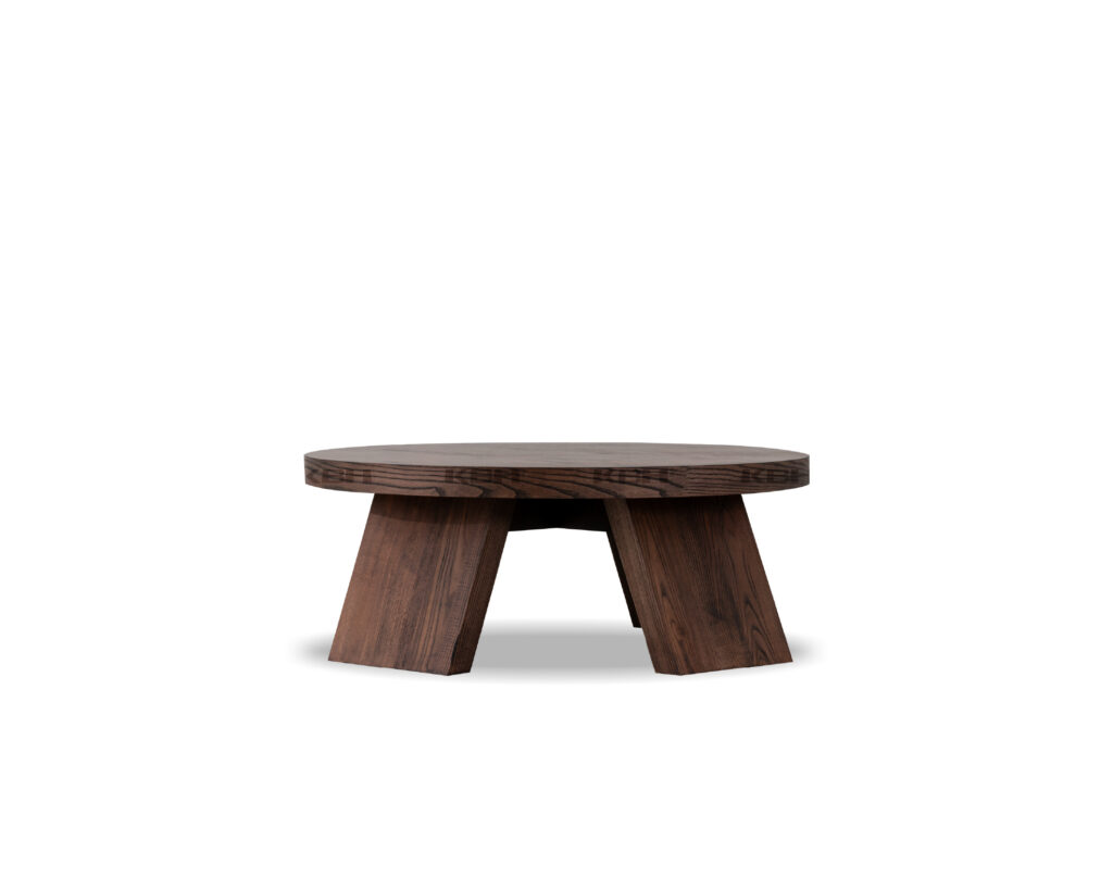 KBH Chip Cookie Coffee Table in a grounded dark palette