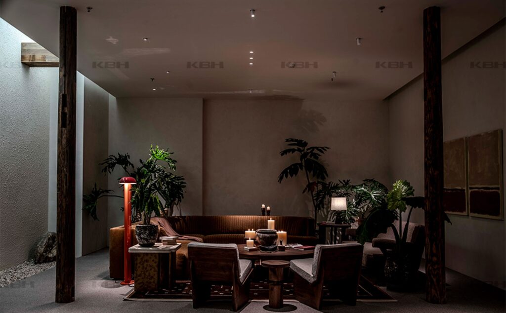 KBH Chip Cookie Coffee Table in a living room setting