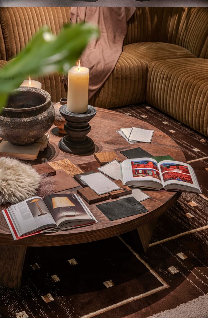 KBH Chip Cookie Coffee Table in a living room setting, view 2