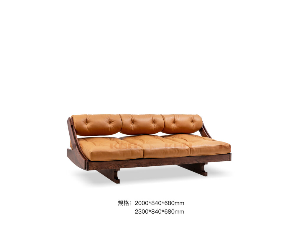 KBH Cinnamon Roll Sofa in warm tones