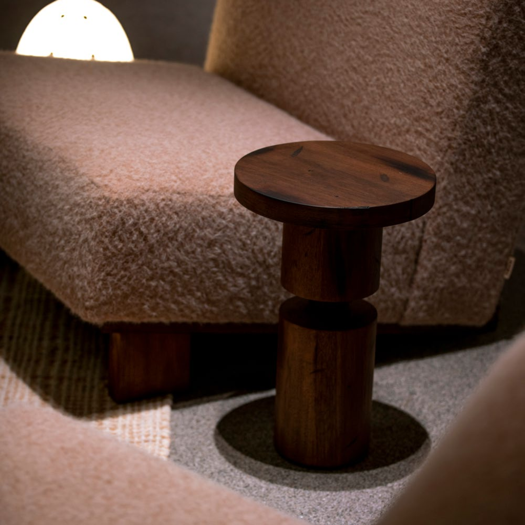 KBH Clock Base Corner Table from the Natural Wood collection, view 8