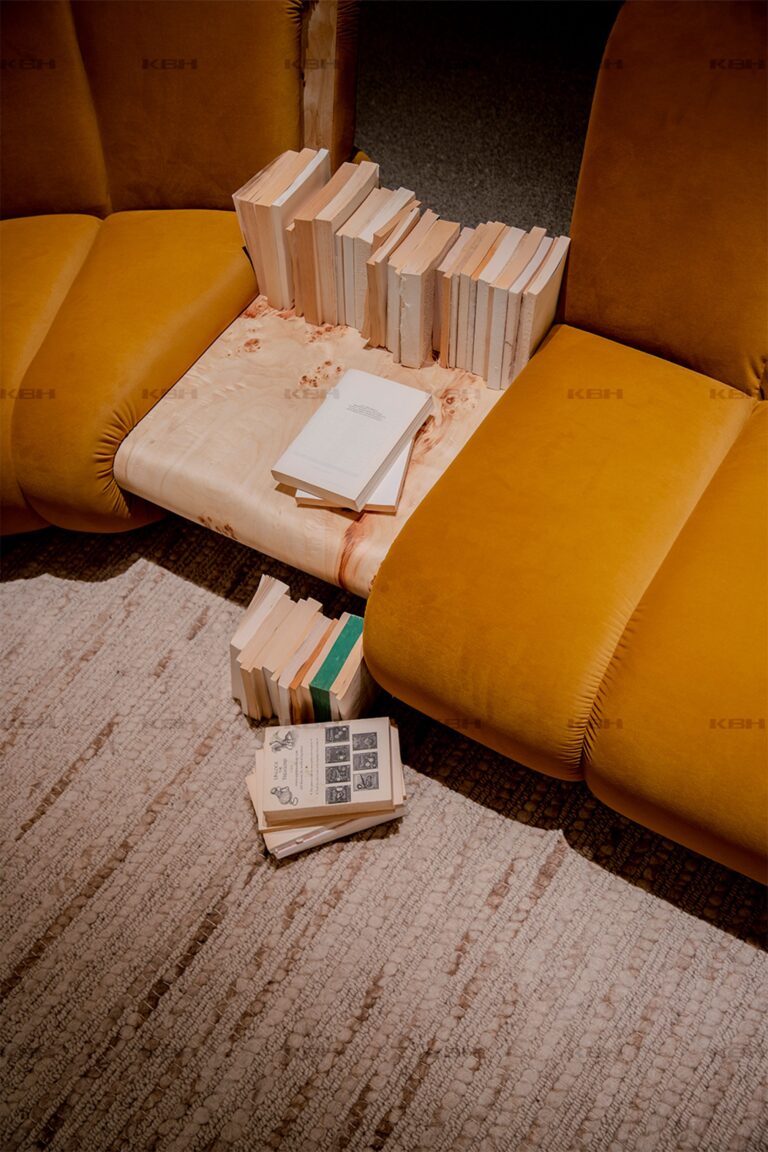 KBH Croissant Sofa in a living room setting