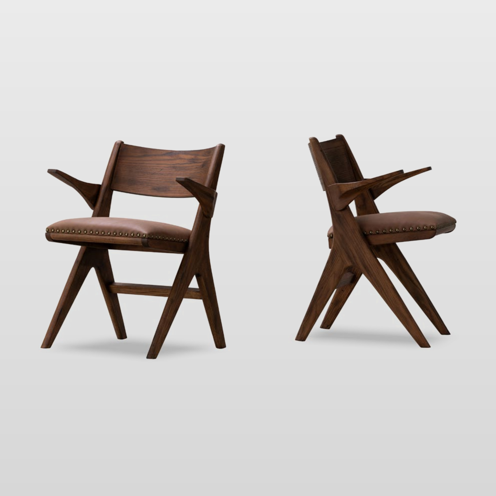 KBH Cross Dining Chair from the Natural Wood collection, view 6