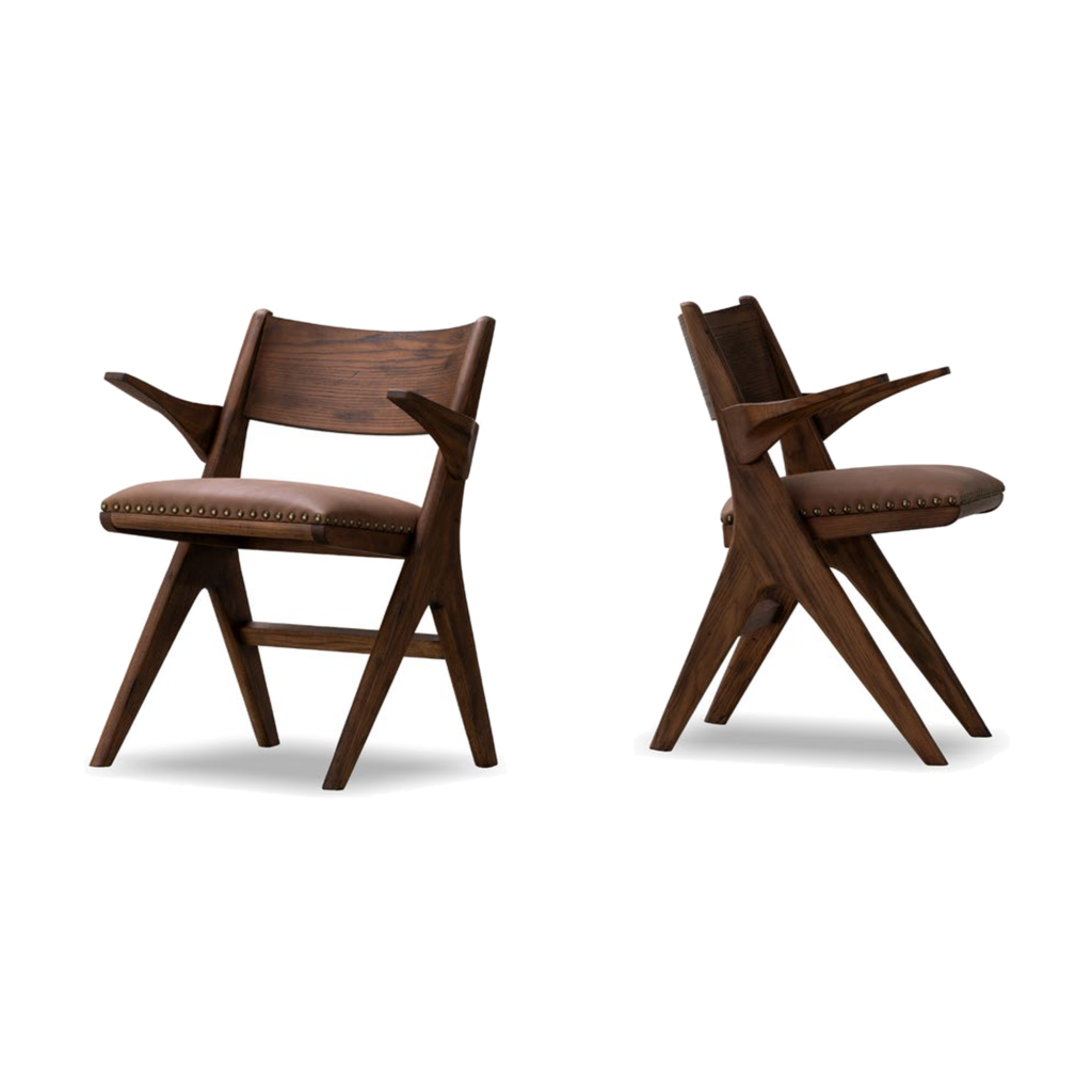 KBH Cross Dining Chair in a grounded dark palette, view 7