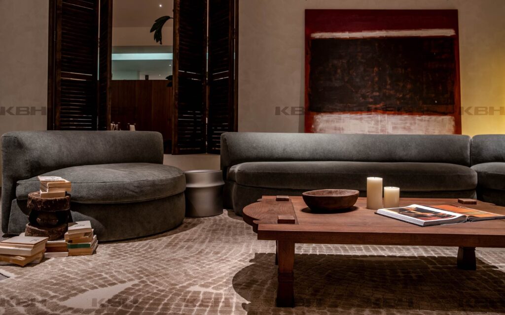KBH Cylinder Side Table in a bedroom setting