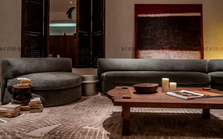 KBH Cylinder Side Table in a bedroom setting