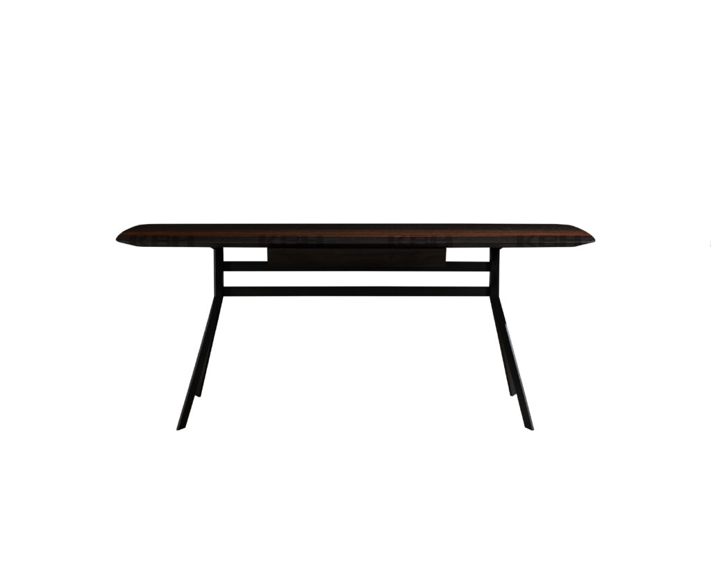 KBH Dining Table CW90005 in a grounded dark palette