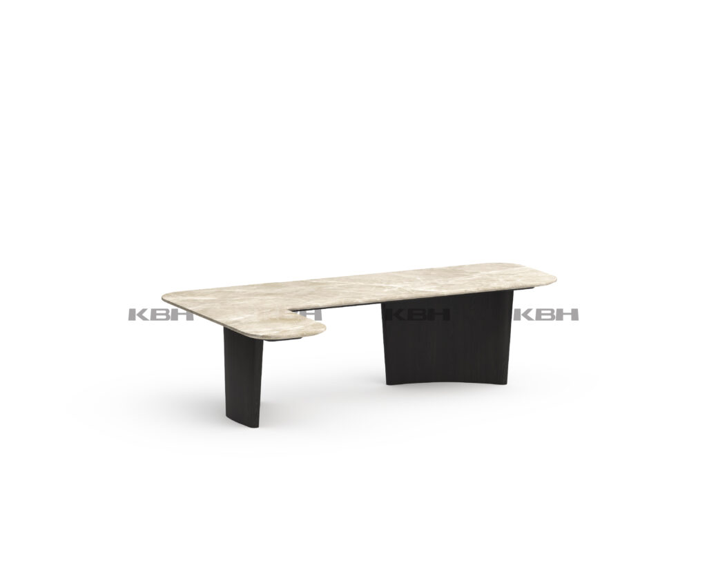 KBH Double Arc Side Table from the Natural Wood collection