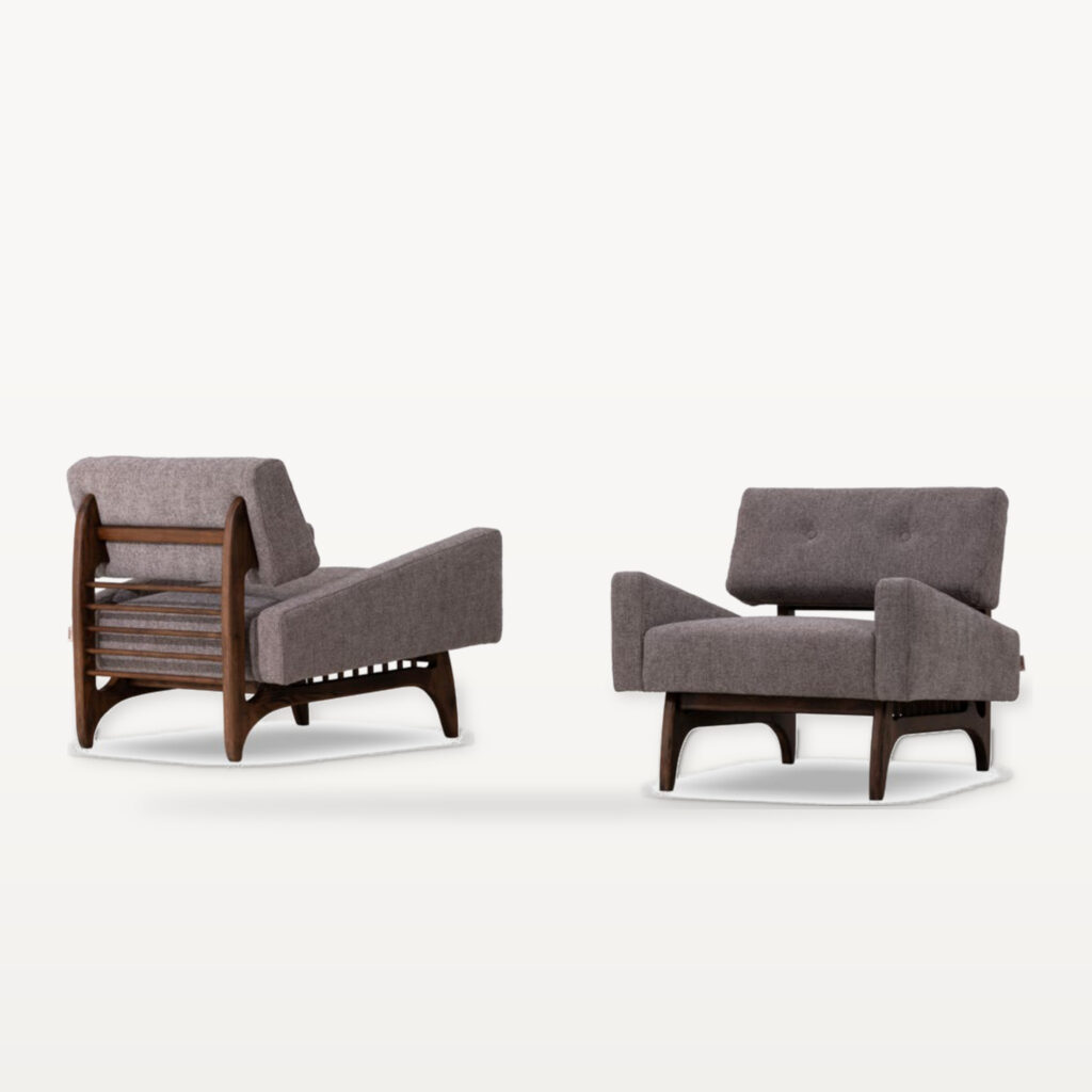 Evening Lounge scene by KBH with the Armchair SF10692 in a living room (2)