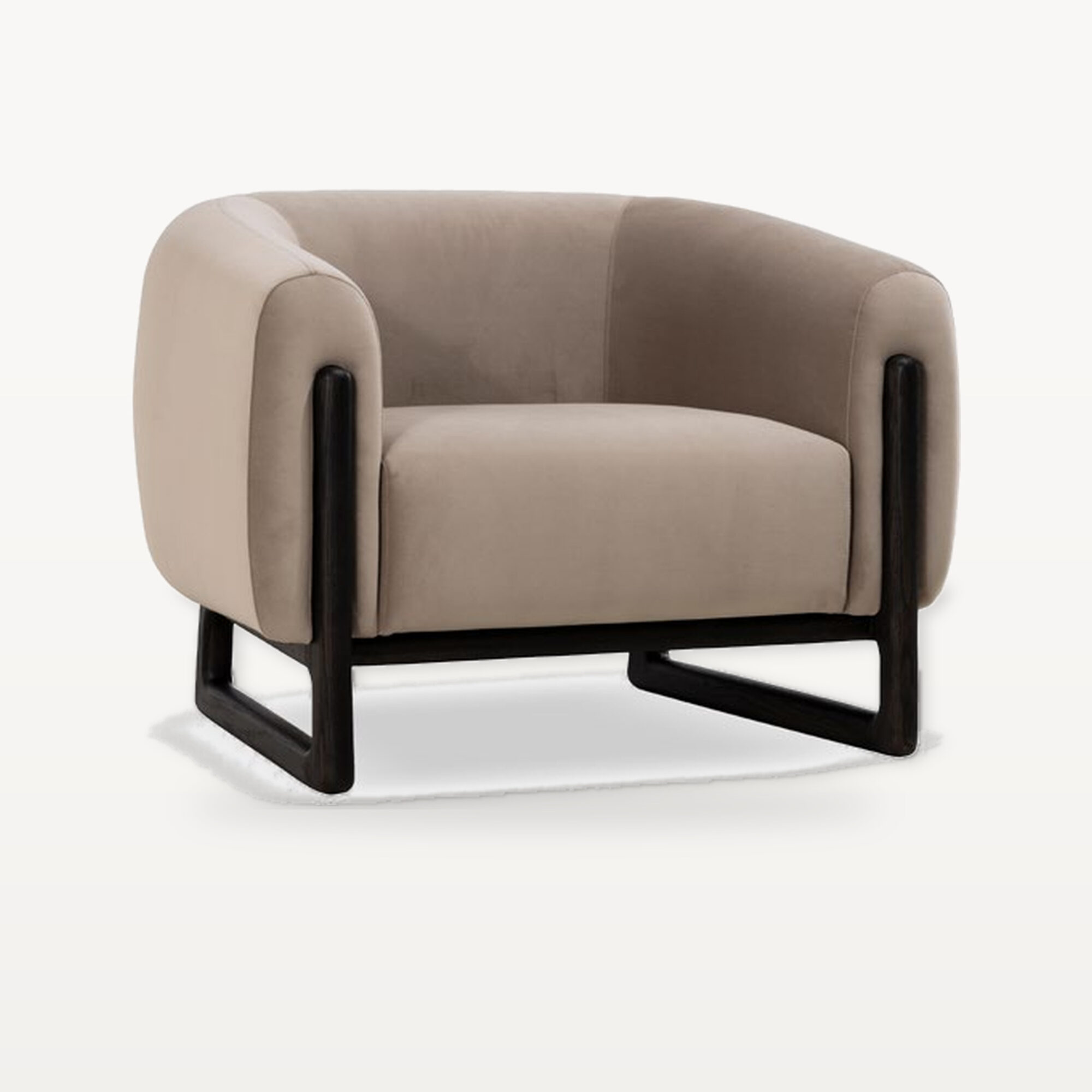 Evening Lounge scene by KBH with the Armchair SF11032, photographed in a living room