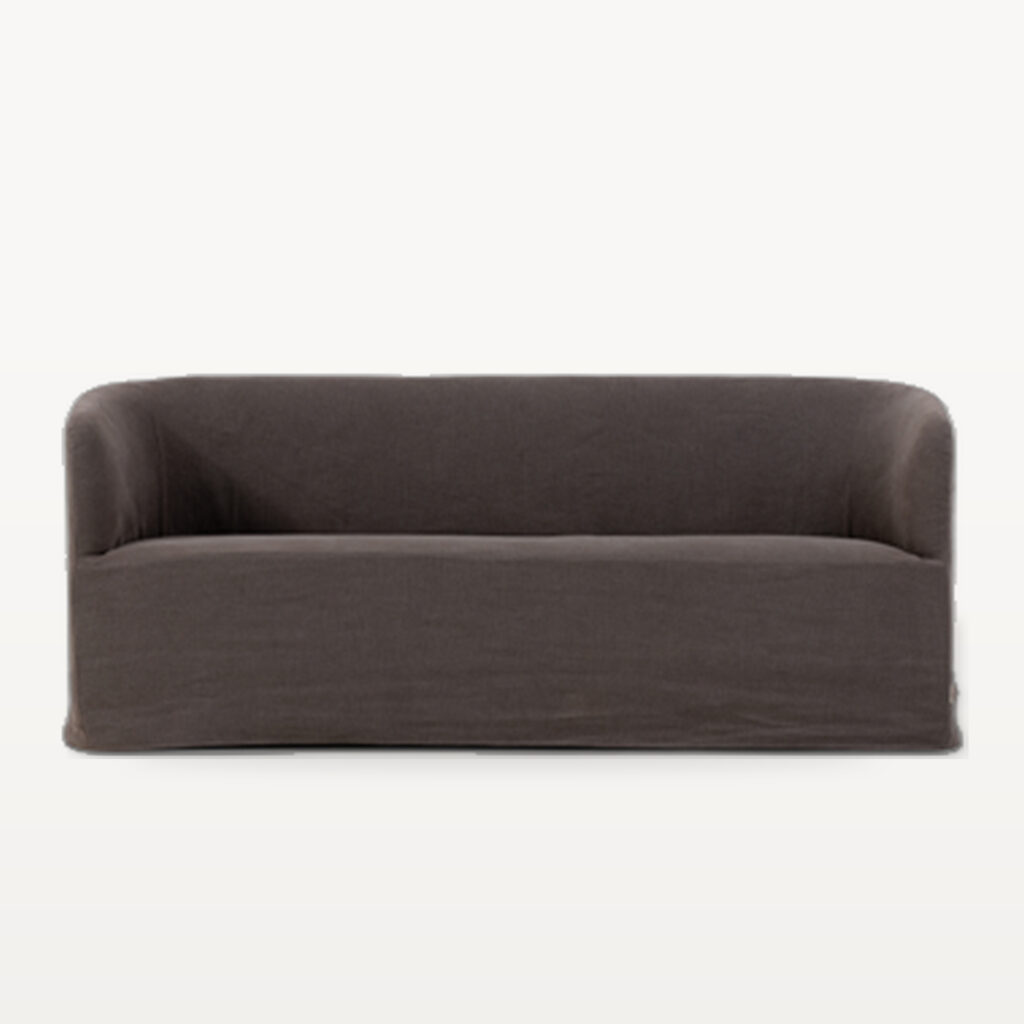 Evening Lounge scene by KBH with the Cocoa Bean Sofa in a living room (2)