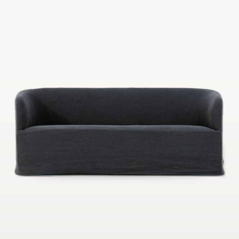 Evening Lounge scene by KBH with the Cocoa Bean Sofa, photographed in a living room