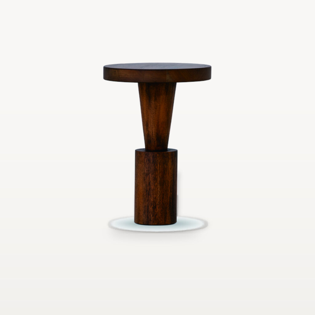 Evening Lounge scene by KBH with the Cone Column Corner Table in a living room (2)