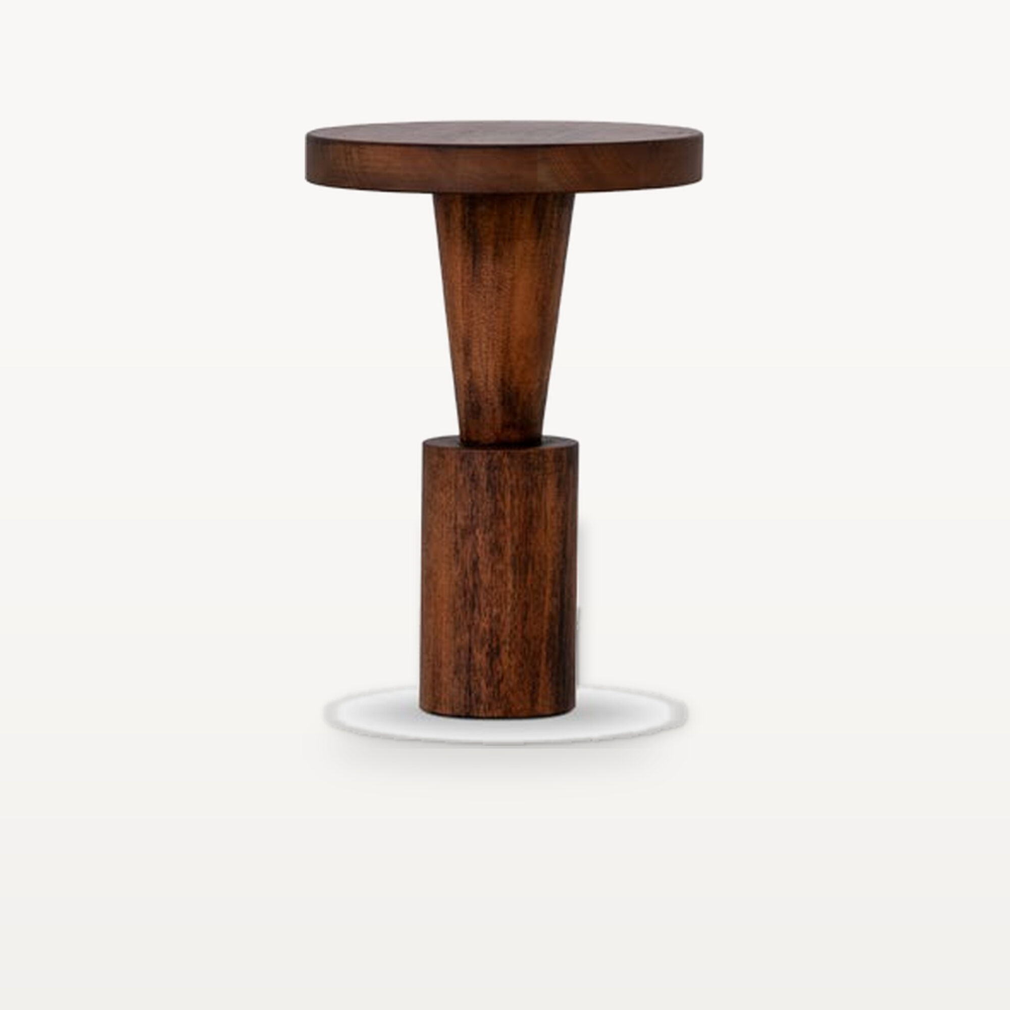 Evening Lounge scene by KBH with the Cone Column Corner Table, photographed in a living room