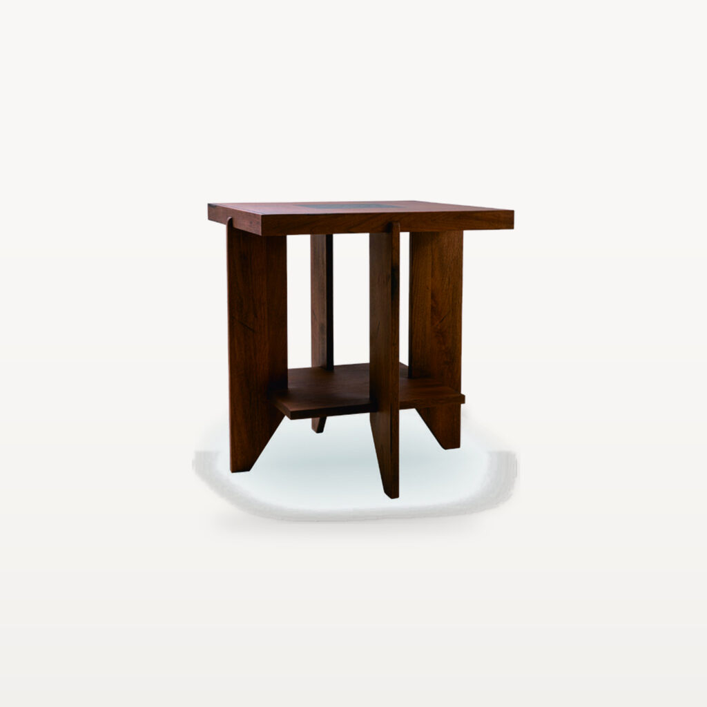 Evening Lounge scene by KBH with the Cube Corner Table in a living room (2)