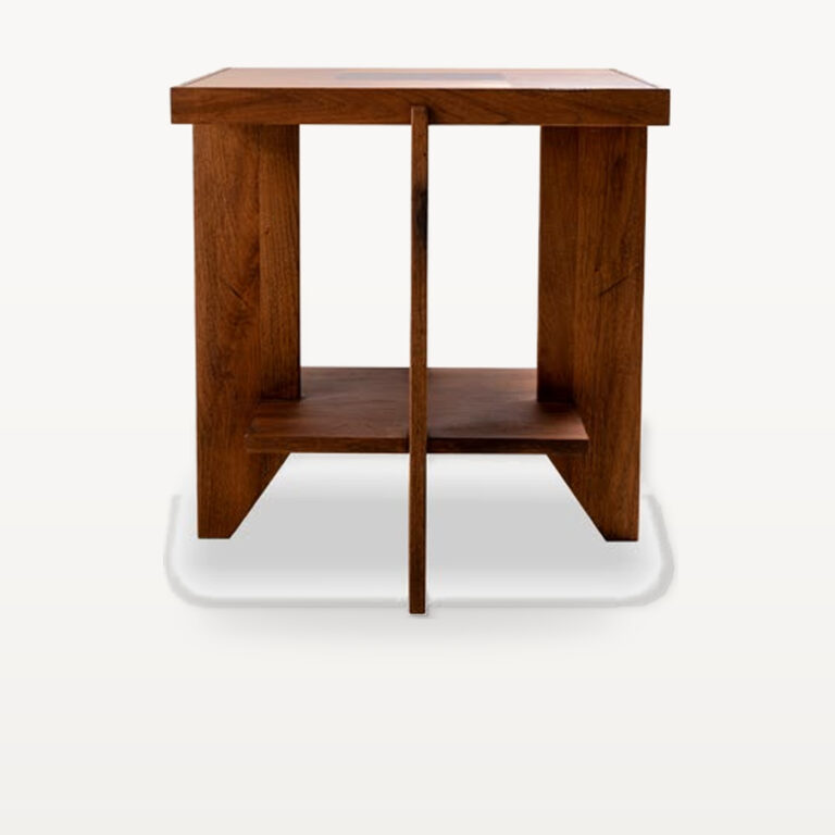 Evening Lounge scene by KBH with the Cube Corner Table, photographed in a living room