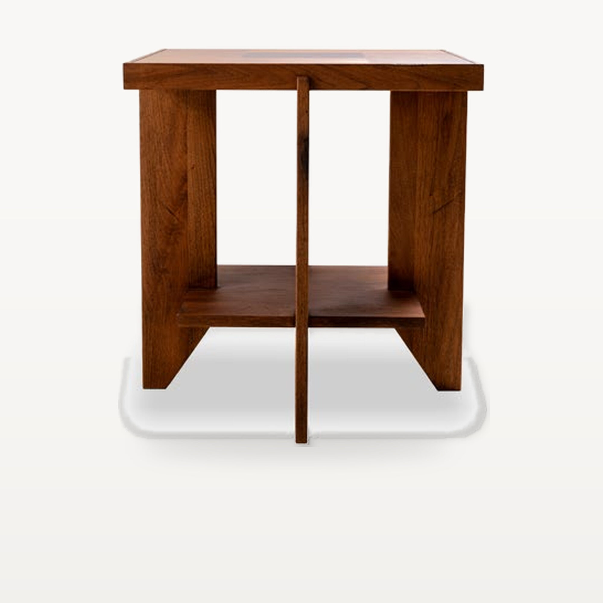 Evening Lounge scene by KBH with the Cube Corner Table, photographed in a living room