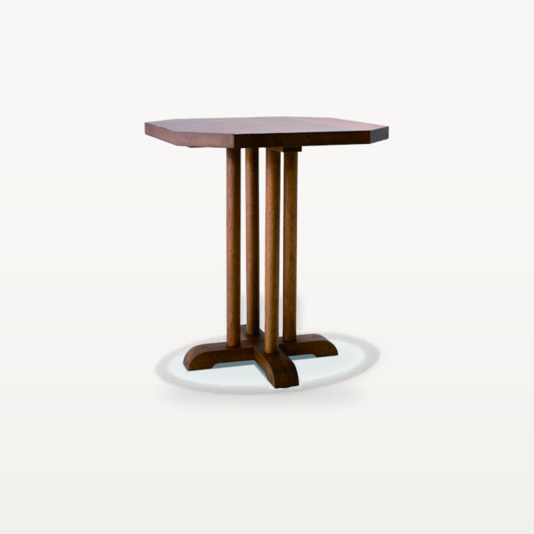 Evening Lounge scene by KBH with the Faceted Block Corner Table, photographed in a living room