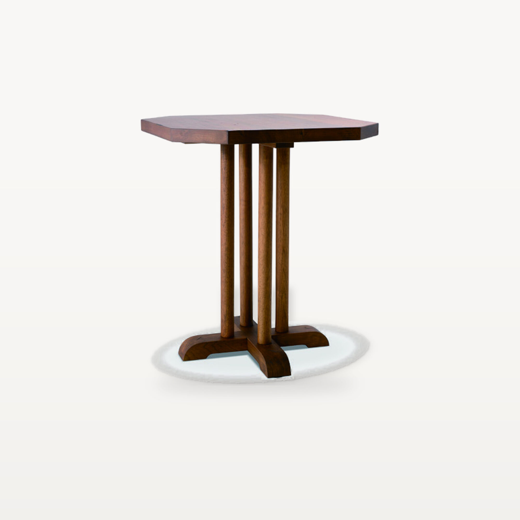 Evening Lounge scene by KBH with the Faceted Block Corner Table, photographed in a living room