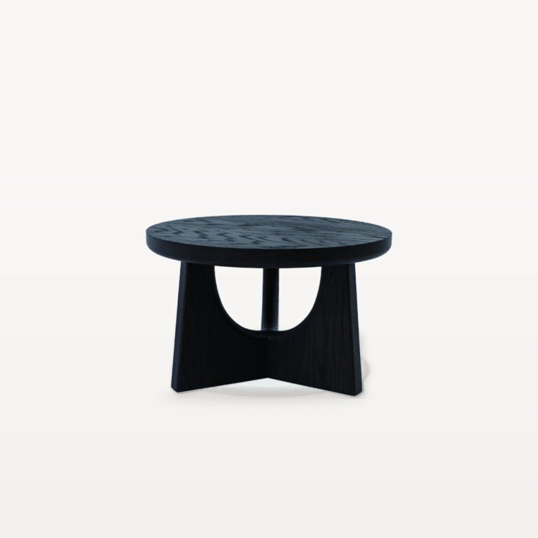 Evening Lounge scene by KBH with the Half Moon Corner Table, photographed in a living room