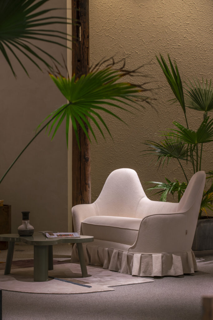 Evening Lounge scene by KBH with the Rabbit Ear Sofa in a living room (3)