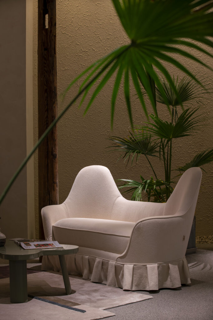 Evening Lounge scene by KBH with the Rabbit Ear Sofa in a living room (4)