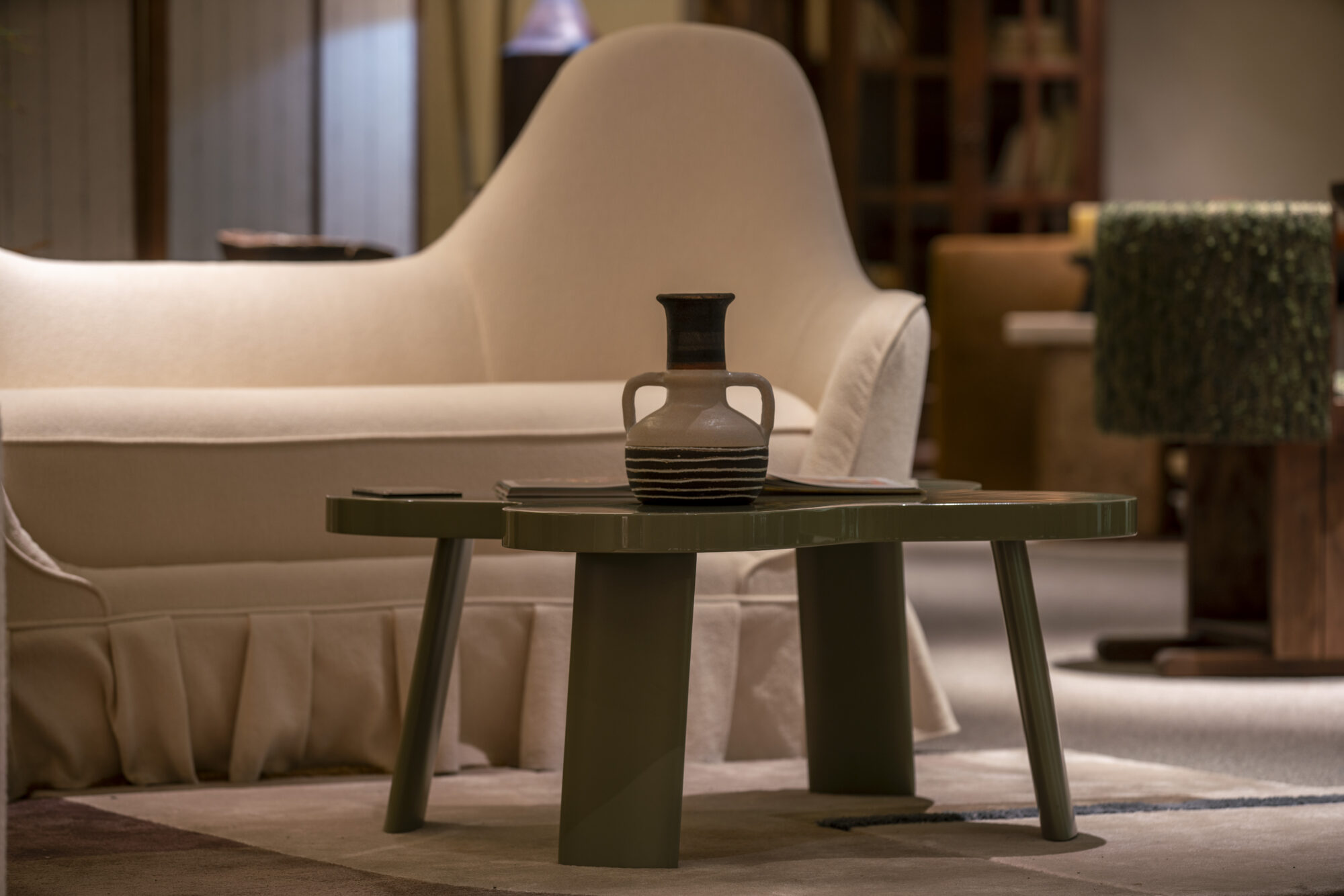 Evening Lounge scene by KBH with the Rabbit Ear Sofa in a living room (6)